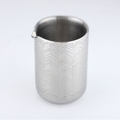 Customized stainless steel water cup, ice bucket, cocktail mixing cup, etching processing, customized water pot, tea pot, corrosion processing by the manufacturer