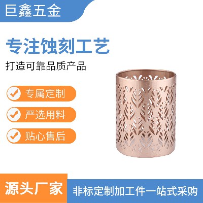 Manufacturer Iron Art Stainless Steel Candlestick Metal Candlestick Customization Stainless Steel Iron Copper Aluminum Metal Etching Corrosion Customization